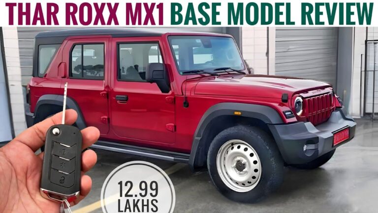 Mahindra Thar Roxx MX1 review and features