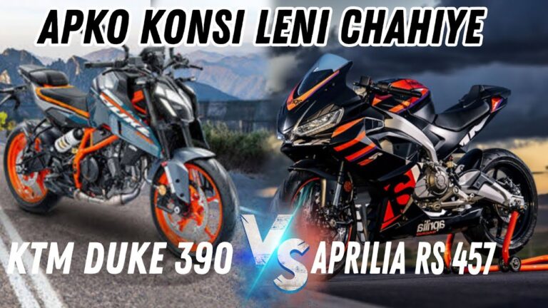 Aprilia RS457 vs KTM 390 Duke